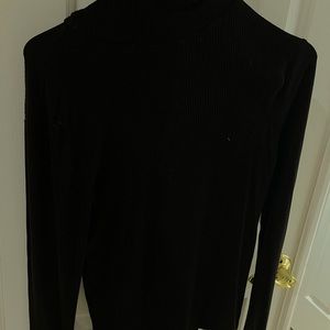 Lounge black turtle neck tee